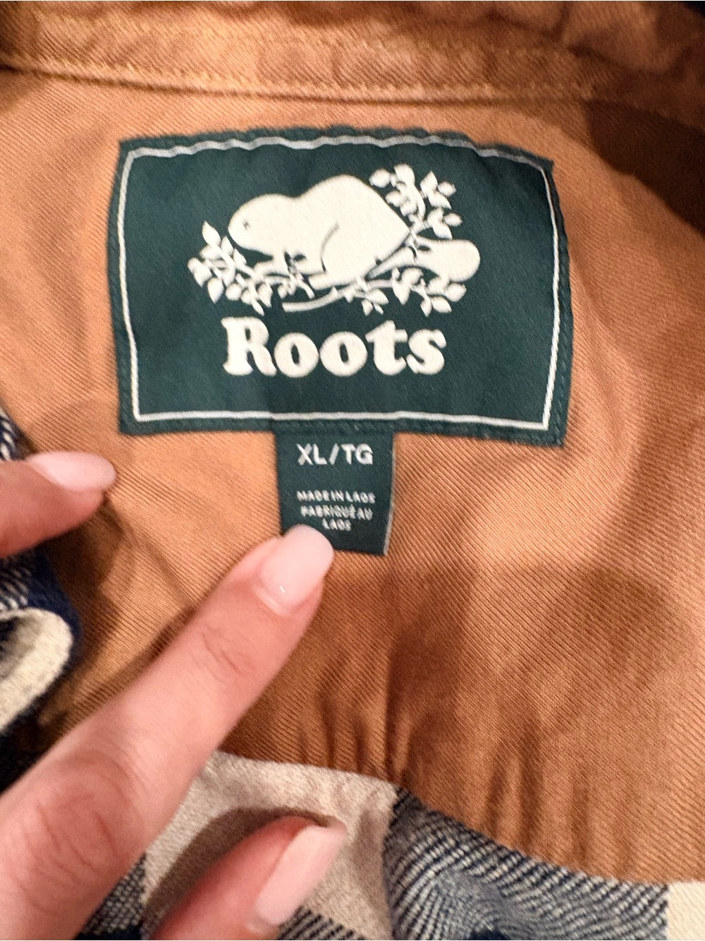 Roots 100% Cotton Buffalo Plaid Flannel Shirt Jacket XL - Picture 7 of 13